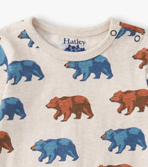 Baby & Toddler Baby Boys Bluestone Bears Long Sleeve Romper | Hatley Rompers