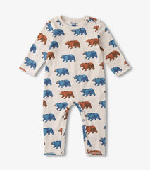 Baby & Toddler Baby Boys Bluestone Bears Long Sleeve Romper | Hatley Rompers