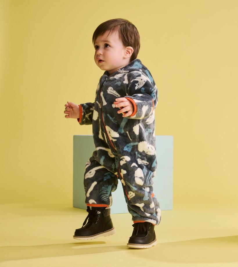 Baby & Toddler Baby Boys Dino Fossils Fleece Suit | Hatley Sweaters
