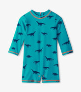 Baby & Toddler Baby Boys Dino Silhouette One-Piece Rashguard | Hatley Swimwear