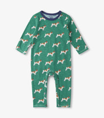 Baby & Toddler Baby Boys French Bulldogs Long Sleeve Romper | Hatley Rompers