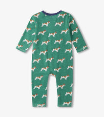 Baby & Toddler Baby Boys French Bulldogs Long Sleeve Romper | Hatley Rompers