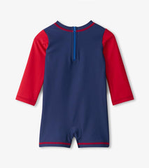 Baby & Toddler Baby Boys Nautical Anchor One-Piece Rashguard | Hatley Swimwear