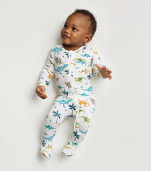 Baby & Toddler Baby Boys Prehistoric Dino Footed Sleeper | Hatley Sleepwear