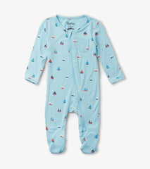Baby & Toddler Baby Boys Tiny Sailboats Footed Sleeper | Hatley Sleepwear