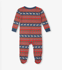 Baby & Toddler Baby Bulldog Fair Isle Bamboo Footed Sleeper | Hatley Sleepwear