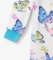 Baby & Toddler Baby Girls Big Butterflies Footed Sleeper | Hatley Sleepwear