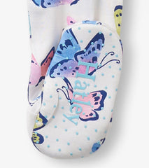 Baby & Toddler Baby Girls Big Butterflies Footed Sleeper | Hatley Sleepwear