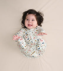 Baby & Toddler Baby Girls Happy Forest Ruffle Bum Bamboo Sleeper | Hatley Sleepwear