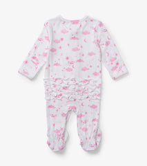 Baby & Toddler Baby Girls Pink Starry Night Footed Sleeper | Hatley Sleepwear