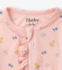 Baby & Toddler Baby Girls Springtime Ruffle Footed Sleeper | Hatley Sleepwear