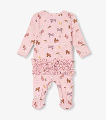 Baby & Toddler Baby Girls Whimsical Ponies Ruffle Bum Bamboo Sleeper | Hatley Sleepwear