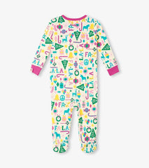 Baby & Toddler Baby Pink Falala Cotton Footed Sleeper | Hatley Sleepwear