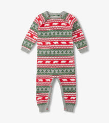 Baby & Toddler Baby Polar Bear Fair Isle Sweater Romper | Hatley Rompers