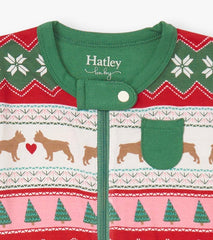 Baby & Toddler Baby Puppy Hearts Bamboo Footed Sleeper | Hatley Sleepwear