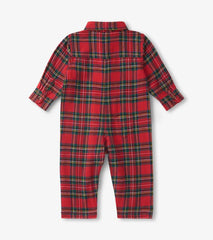 Baby & Toddler Baby Red Plaid Button Down Romper | Hatley Rompers