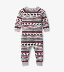 Baby & Toddler Baby Stag Fairisle Sweater Onesie | Hatley Sweaters
