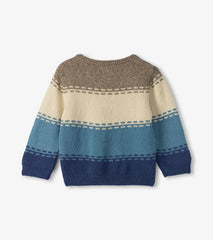 Baby & Toddler Baby & Toddler Boys Blue Combo Crew Neck Knit Sweater | Hatley Sweaters