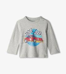 Baby & Toddler Baby & Toddler Boys Checkered Flag Long Sleeve T-Shirt | Hatley Tops