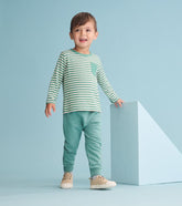 Baby & Toddler Baby & Toddler Boys Deep Sea Striped Long Sleeve Bamboo T-Shirt | Hatley Tops
