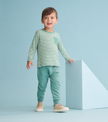 Baby & Toddler Baby & Toddler Boys Deep Sea Striped Long Sleeve Bamboo T-Shirt | Hatley Tops