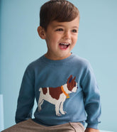 Baby & Toddler Baby & Toddler Boys French Bulldogs Crew Neck Sweater | Hatley Sweaters
