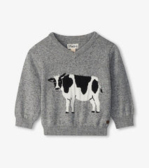 Baby & Toddler Baby & Toddler Boys Milk Cow V-Neck Sweater | Hatley Sweaters