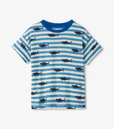 Baby & Toddler Baby & Toddler Boys Shark Stripes Slouchy Tee | Hatley Tops