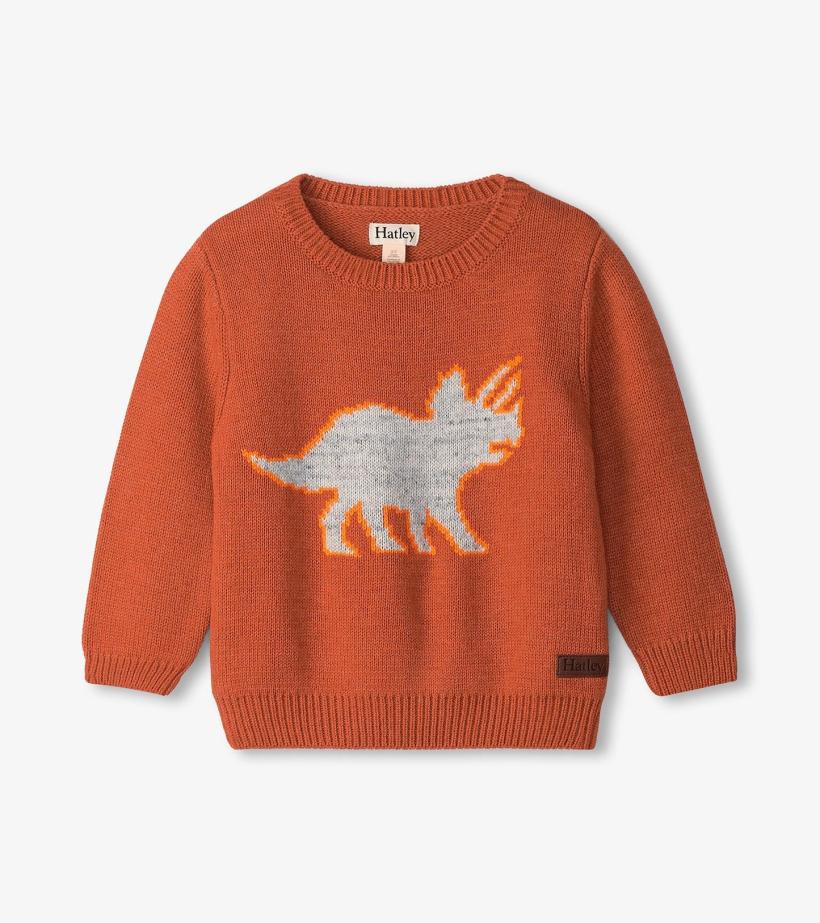 Baby & Toddler Baby & Toddler Boys Triceratops Crew Neck Knit Sweater | Hatley Sweaters