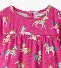 Baby & Toddler Baby & Toddler Girls Folksy Unicorns Gathered Tiered Dress | Hatley Dresses
