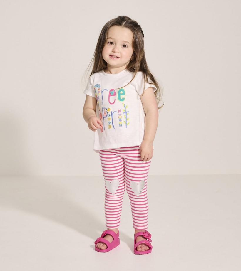 Baby & Toddler Baby & Toddler Girls Free Spirit White Graphic Tee | Hatley Tops