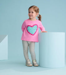 Baby & Toddler Baby & Toddler Girls Happy Hearts Long Sleeve T-Shirt | Hatley Tops