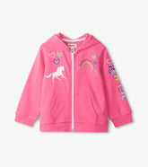 Baby & Toddler Baby & Toddler Girls Pink Love Everywhere Hoodie | Hatley Sweaters
