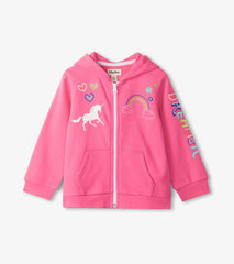 Baby & Toddler Baby & Toddler Girls Pink Love Everywhere Hoodie | Hatley Sweaters