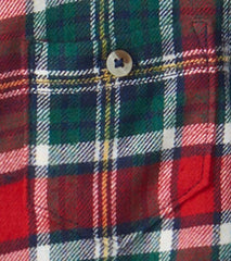 Baby & Toddler Christmas Plaid Toddler Button Down Shirt | Hatley Tops
