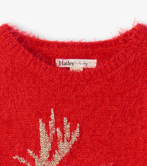 Baby & Toddler Christmas Reindeer Fuzzy Sweater Dress | Hatley Dresses