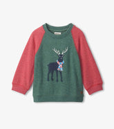 Baby & Toddler Holiday Stag Pullover Sweatshirt | Hatley Sweaters