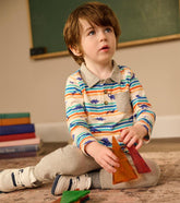 Baby & Toddler Mini Dinos Long Sleeve Polo T-Shirt | Hatley Tops