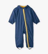 Baby & Toddler Navy Terry Lined Baby Rain Suit | Hatley Rainwear
