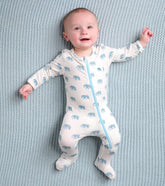 Baby & Toddler Painted Elephants Baby Footed Sleeper | Hatley Sleepwear