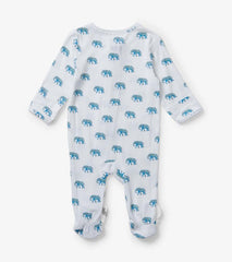 Baby & Toddler Painted Elephants Baby Footed Sleeper | Hatley Sleepwear