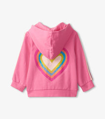 Baby & Toddler Rainbow Heart Hoodie | Hatley Sweaters