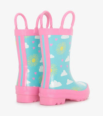 Baby & Toddler Toddler Girls Happy Skies Rain Boots | Hatley Rainwear