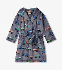 Boys Baby Boys Monster Trucks Fleece Robe | Hatley Sleepwear