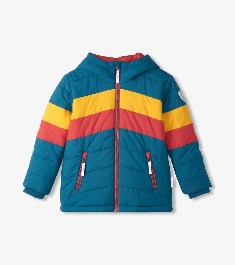 Boys Boys Aspen Colour Block Puffer Jacket | Hatley Outerwear
