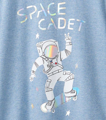 Boys Boys Astronaut Skateboarder Graphic T-Shirt | Hatley Tops