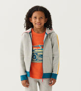 Boys Boys Athletic Grey Zip-Up Hoodie | Hatley Sweaters