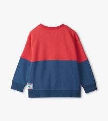 Boys Boys Colour Block Anchor Pullover Sweatshirt | Hatley Tops