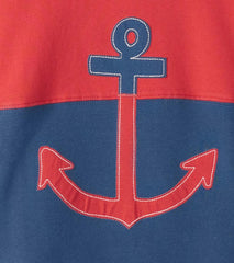 Boys Boys Colour Block Anchor Pullover Sweatshirt | Hatley Tops