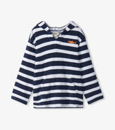 Boys Boys Deep Sea Stripes Terry Pullover Hoodie | Hatley Swimwear
